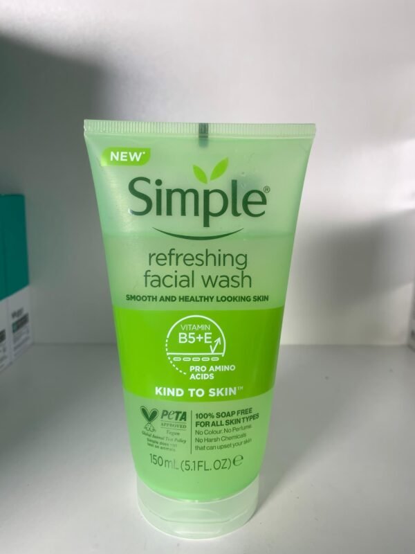 Simple refreshing face wash