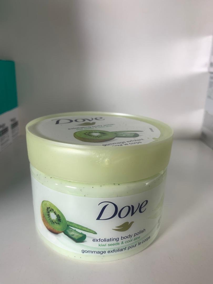 Dove body scrub