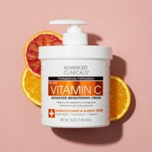 Advanced Clinicals Vitamin C Brightening Cream for Face & Body 454g (16oz)