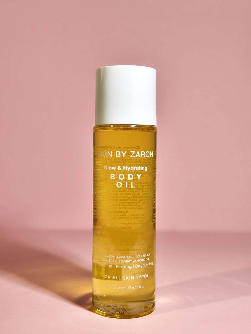 Skin by Zaron Herbal Glow Body Oil 200ml – Ultimate Radiance for Melanin Skin