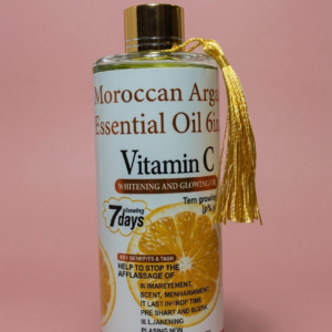 Moroccan Argan Oil with Vitamin C 100ml – Multi-Tasking Glow Oil for Face, Hair & Body