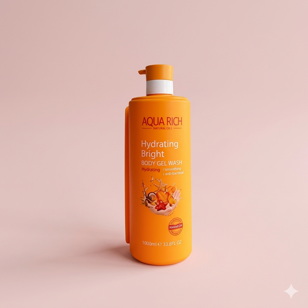 Acqua Rich Vitamin C & Brightening Body Wash (Orange) 500ml – Spot Corrector