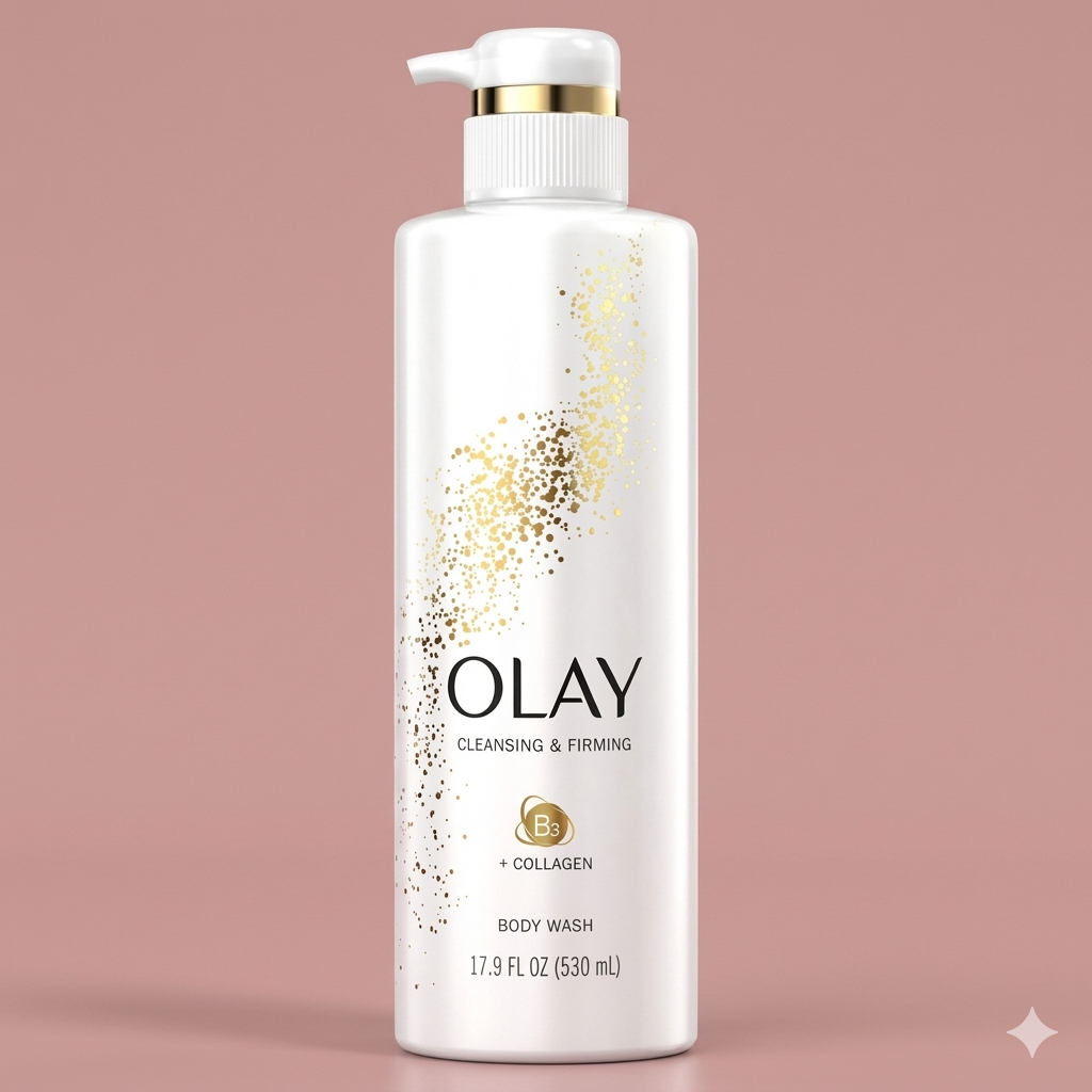 Olay Cleansing & Firming Body Wash with Retinol and Vitamin B3 (Niacinamide) 530ml