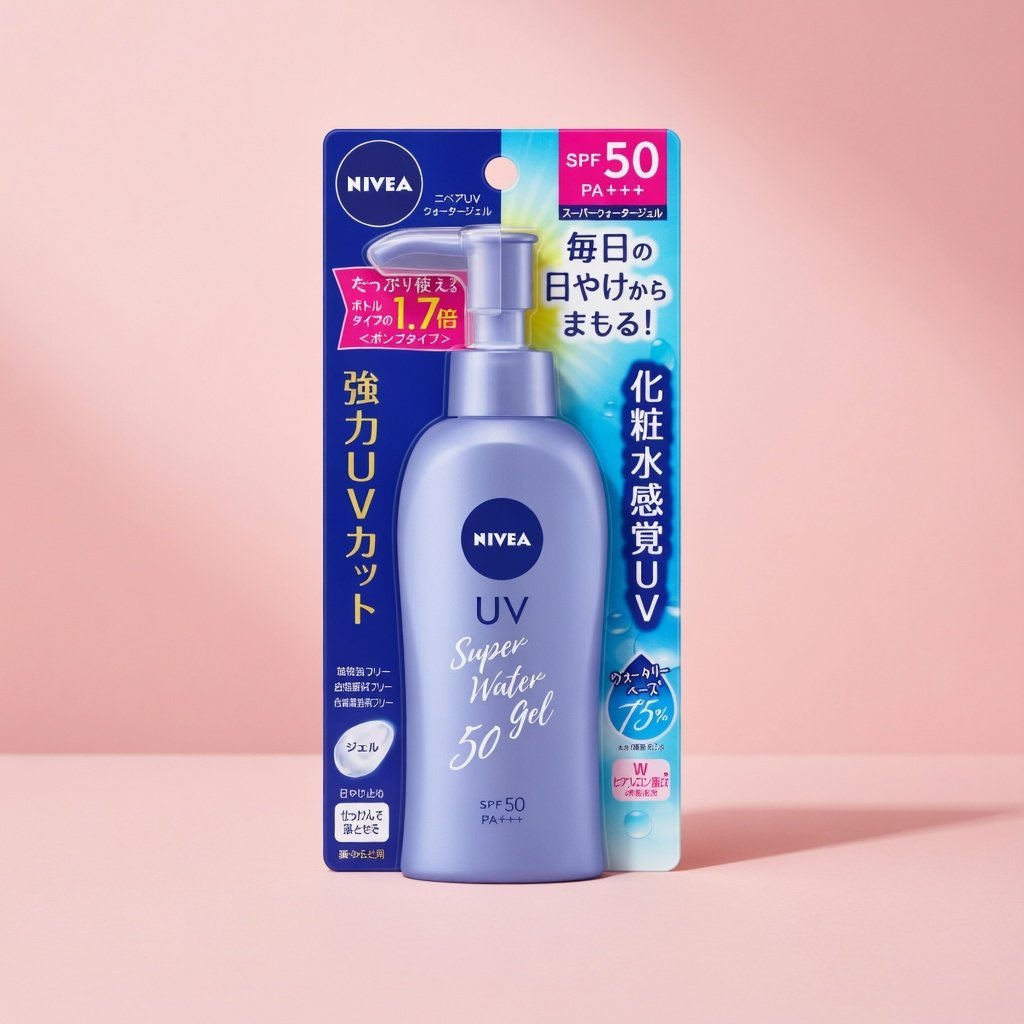 Nivea Sun Super Water Gel SPF 50 PA+++ 140g (Japanese Formula)
