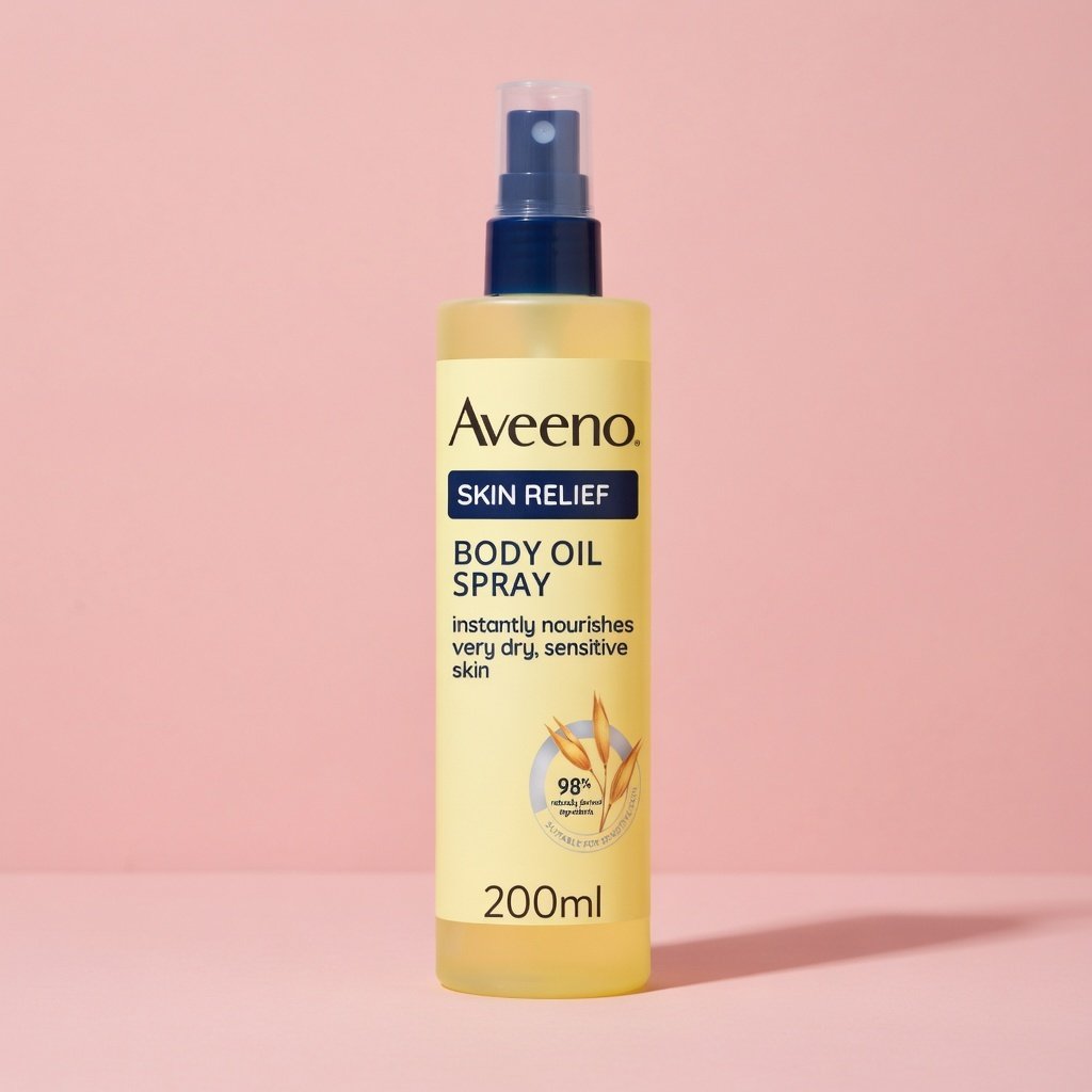 Aveeno Skin Relief Body Oil Spray 200ml – For Sensitive & Very Dry Skin